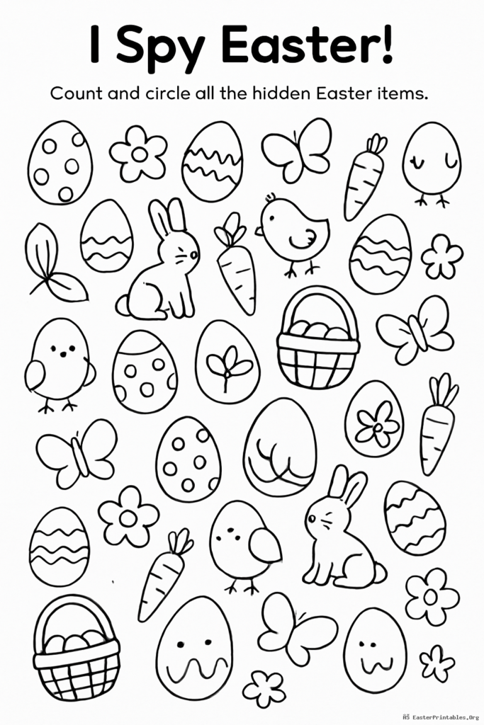 I Spy Easter Printable